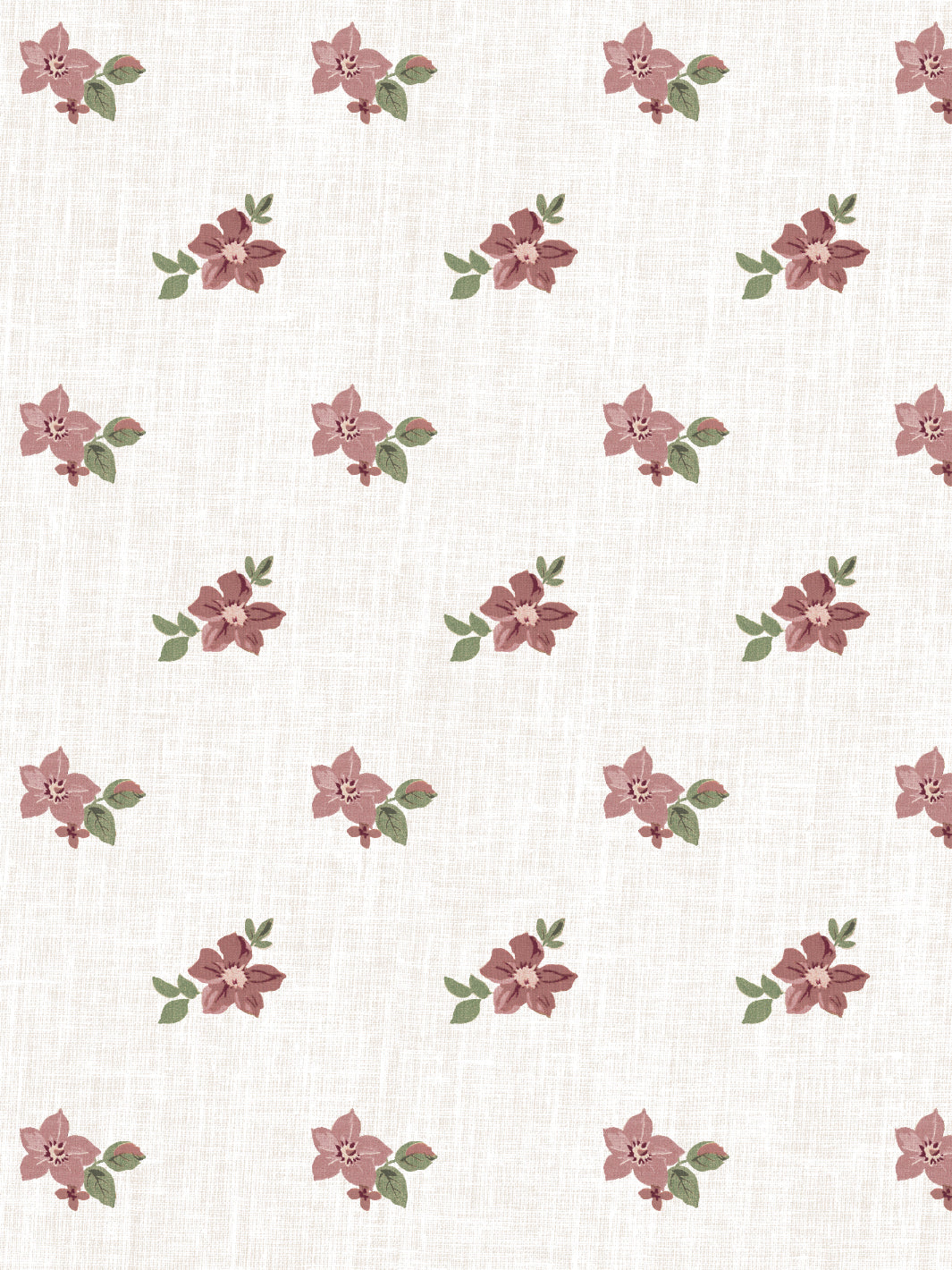 'Anna Floral' Wallpaper by Nathan Turner - Pink Green