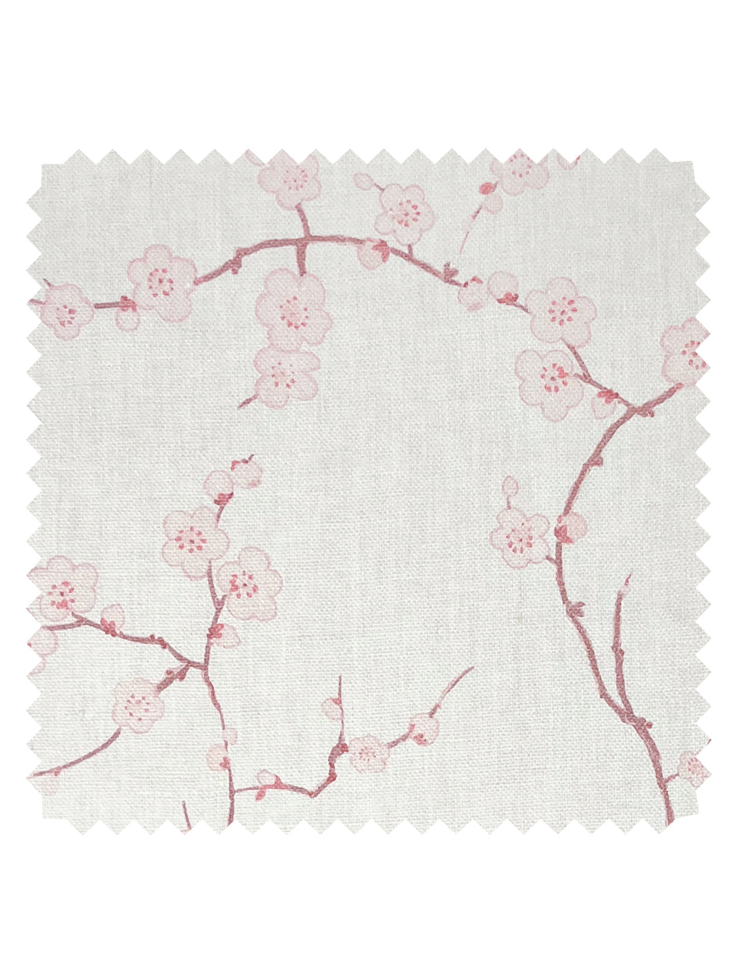 &#39;Cherry Blossom&#39; Linen Fabric - Pink
