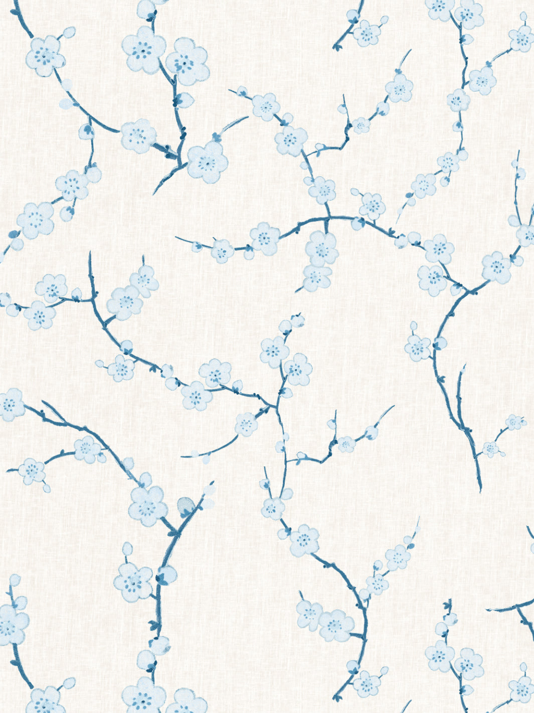 &#39;Cherry Blossom&#39; Wallpaper by Nathan Turner - Blue