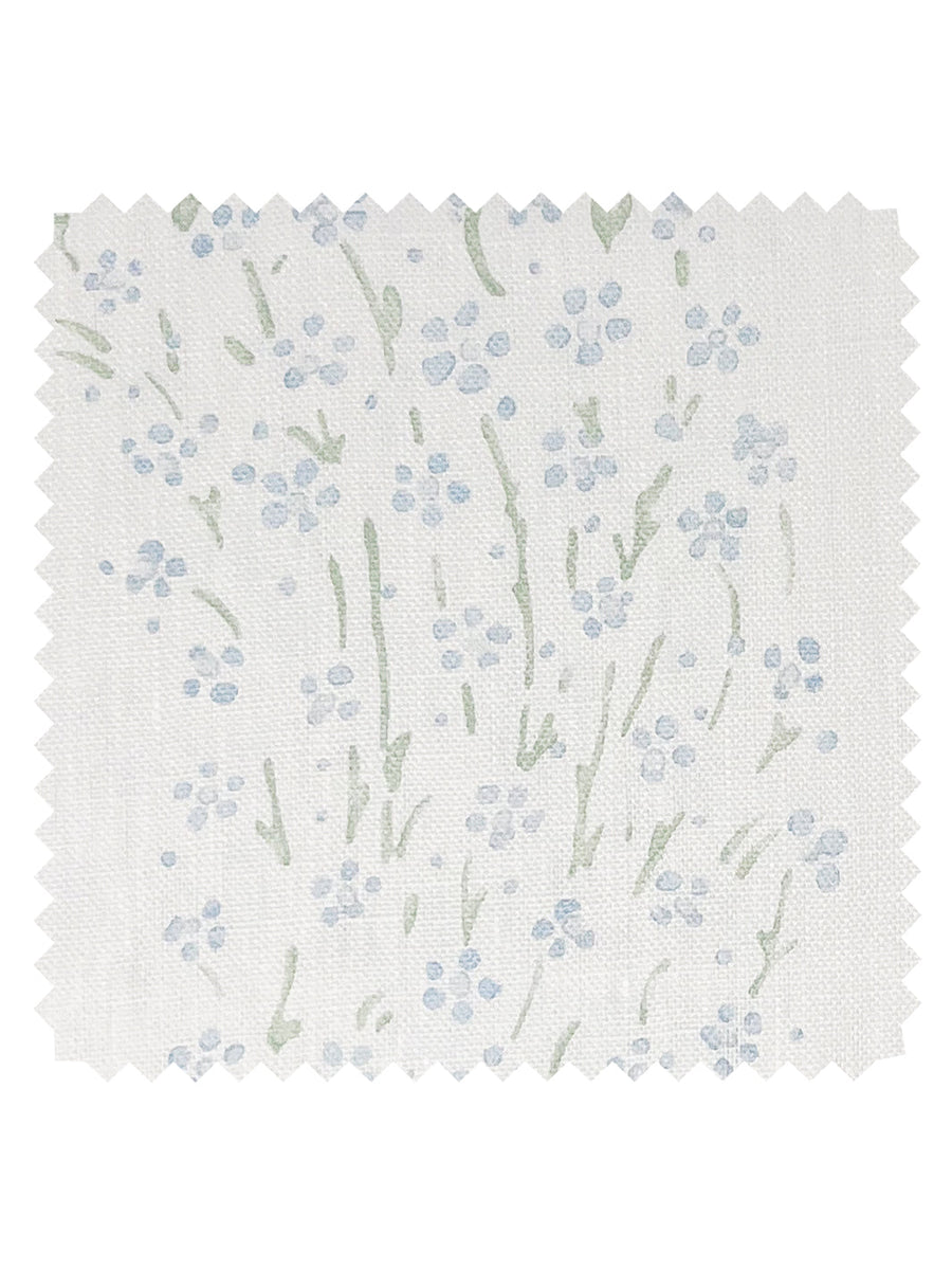 Hillhouse Floral Ditsy Wave' Linen Fabric - Blue Green – Nathan Turner