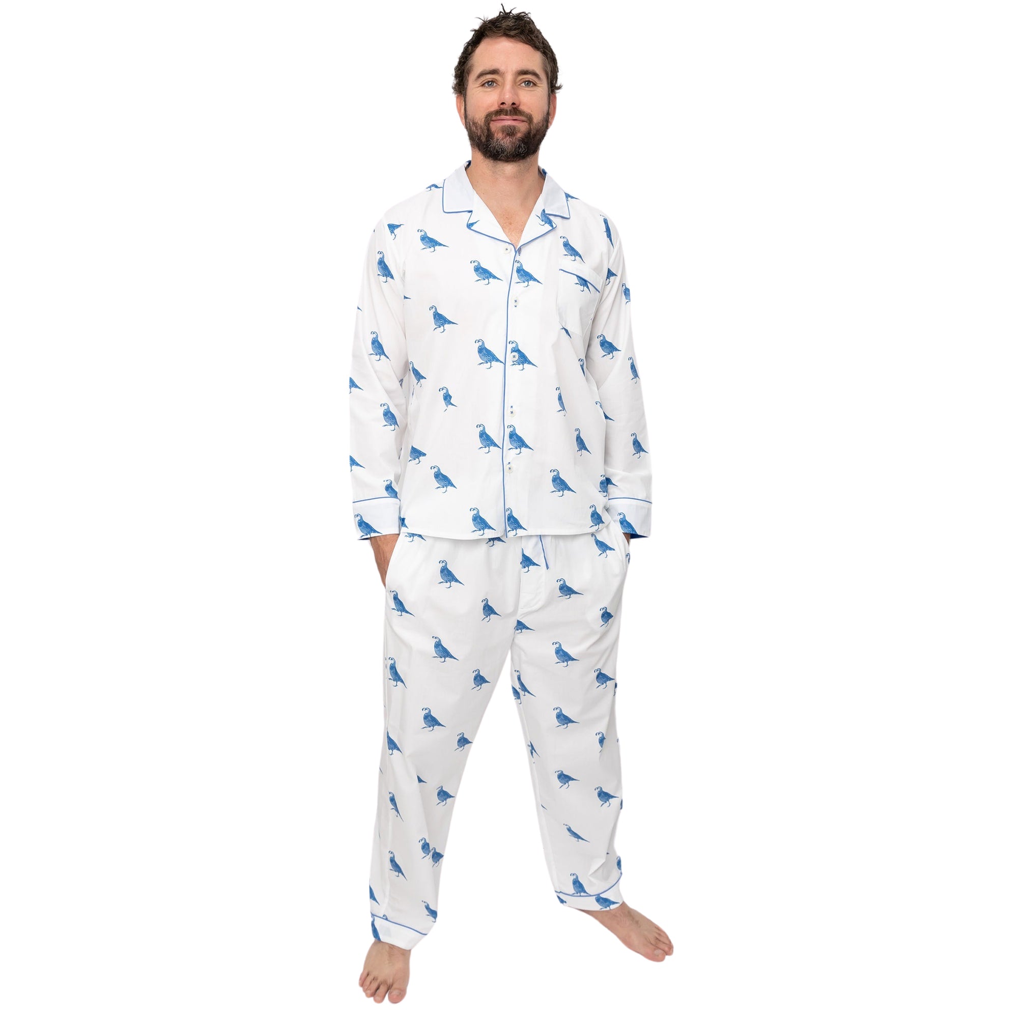 Men's California Quail Long PJ Set