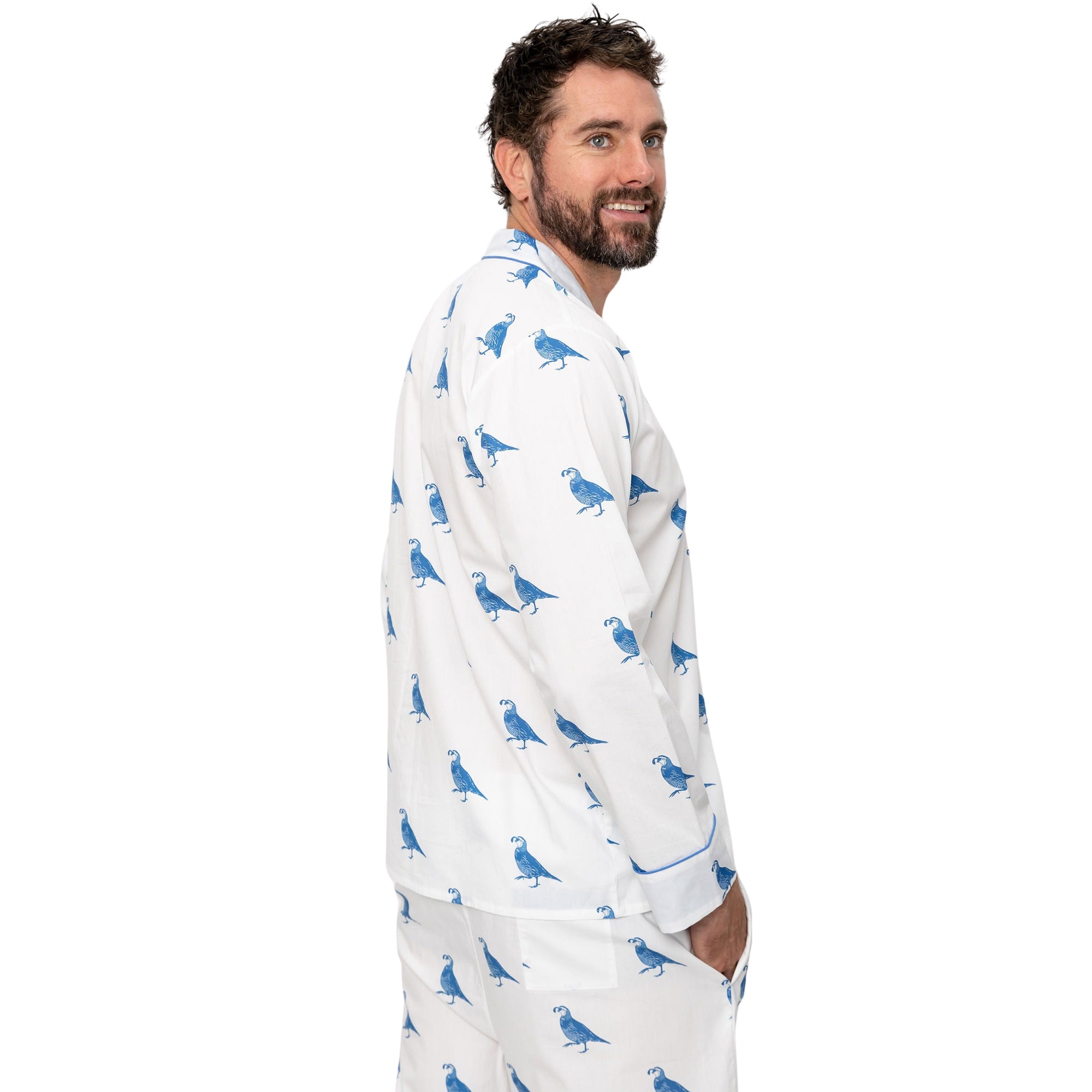 Men's California Quail Long PJ Set