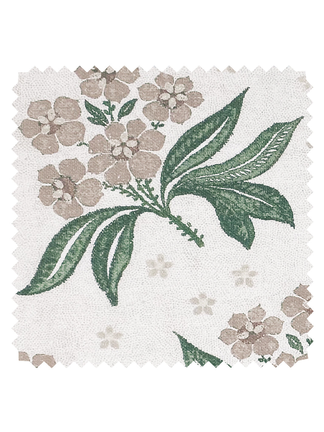 &#39;Marian&#39; Linen Fabric - Taupe Green