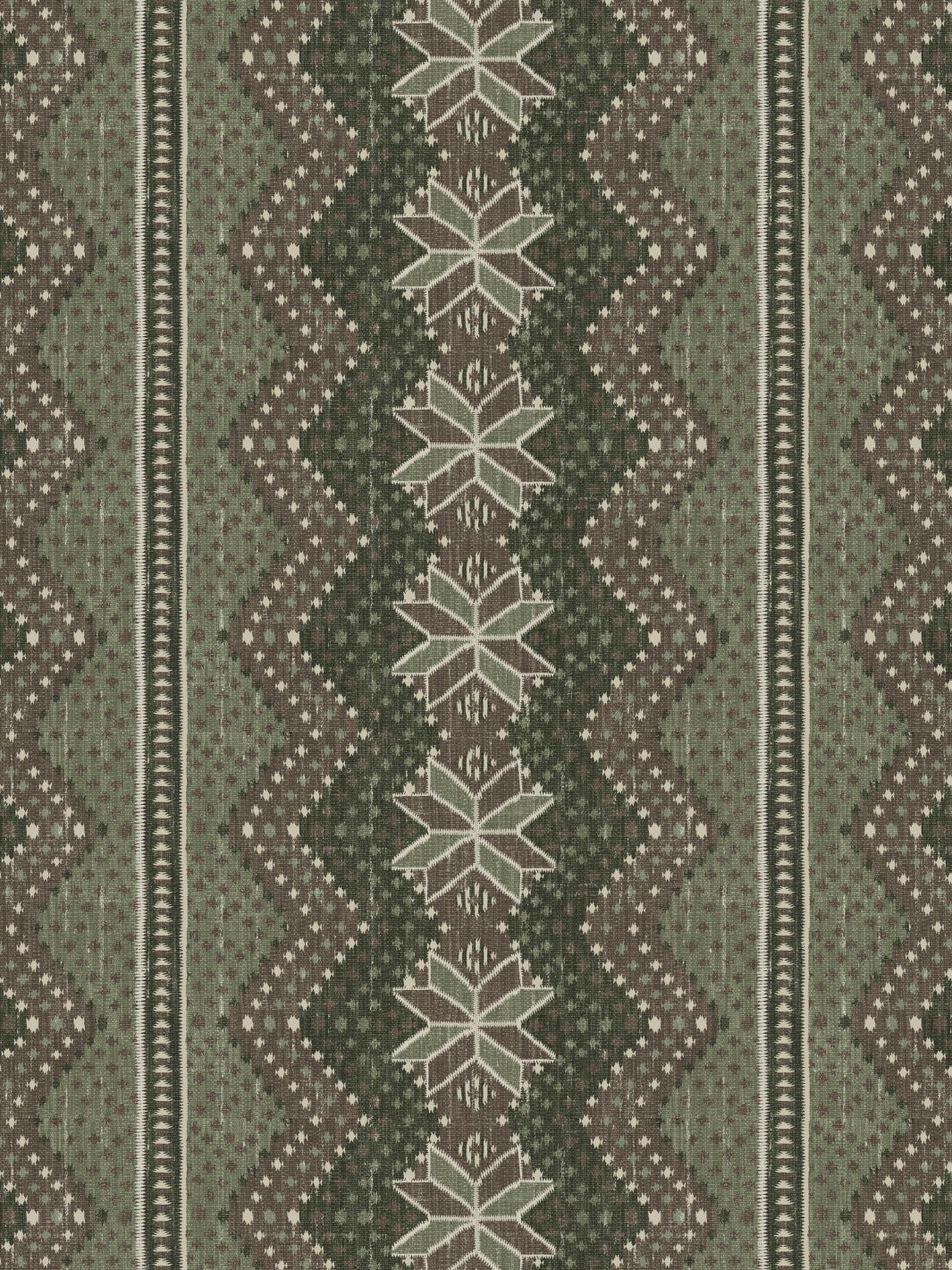 'Northstar Blanket' Wallpaper by Nathan Turner - Moss Green