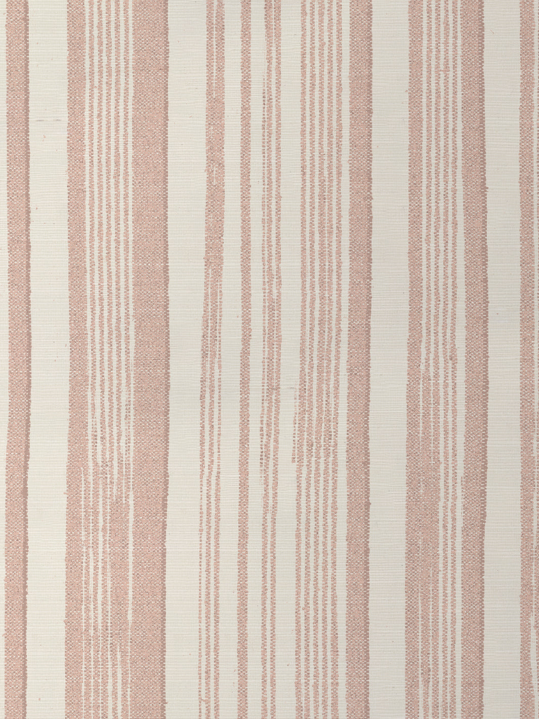 &#39;Stuart Stripe&#39; Grasscloth Wallpaper - Pink