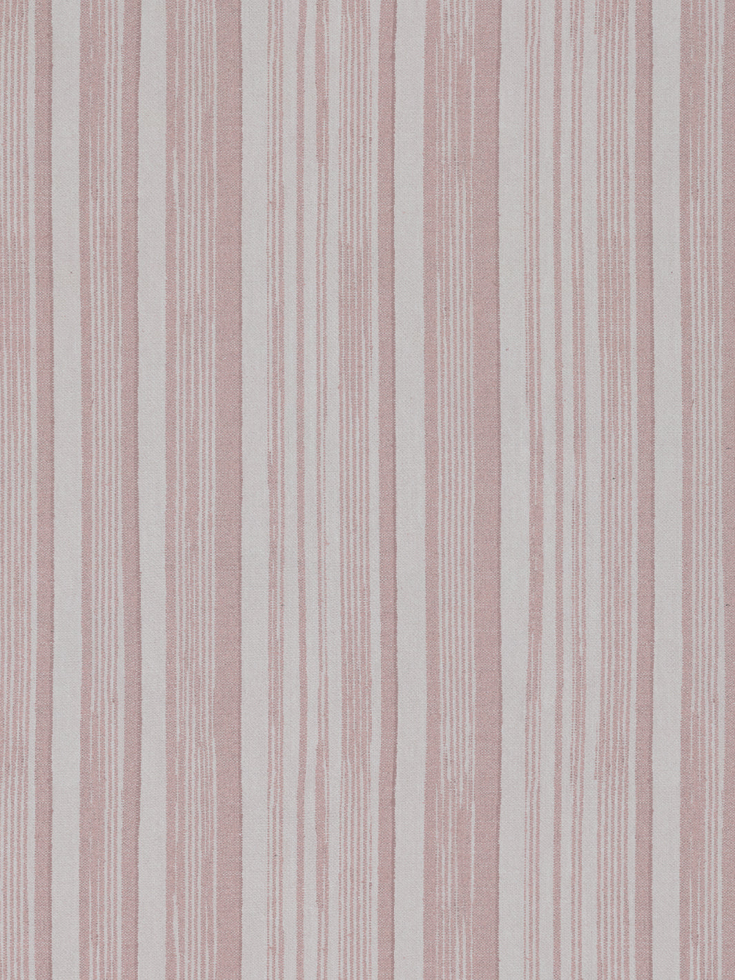 &#39;Stuart Stripe&#39; Linen Fabric - Pink
