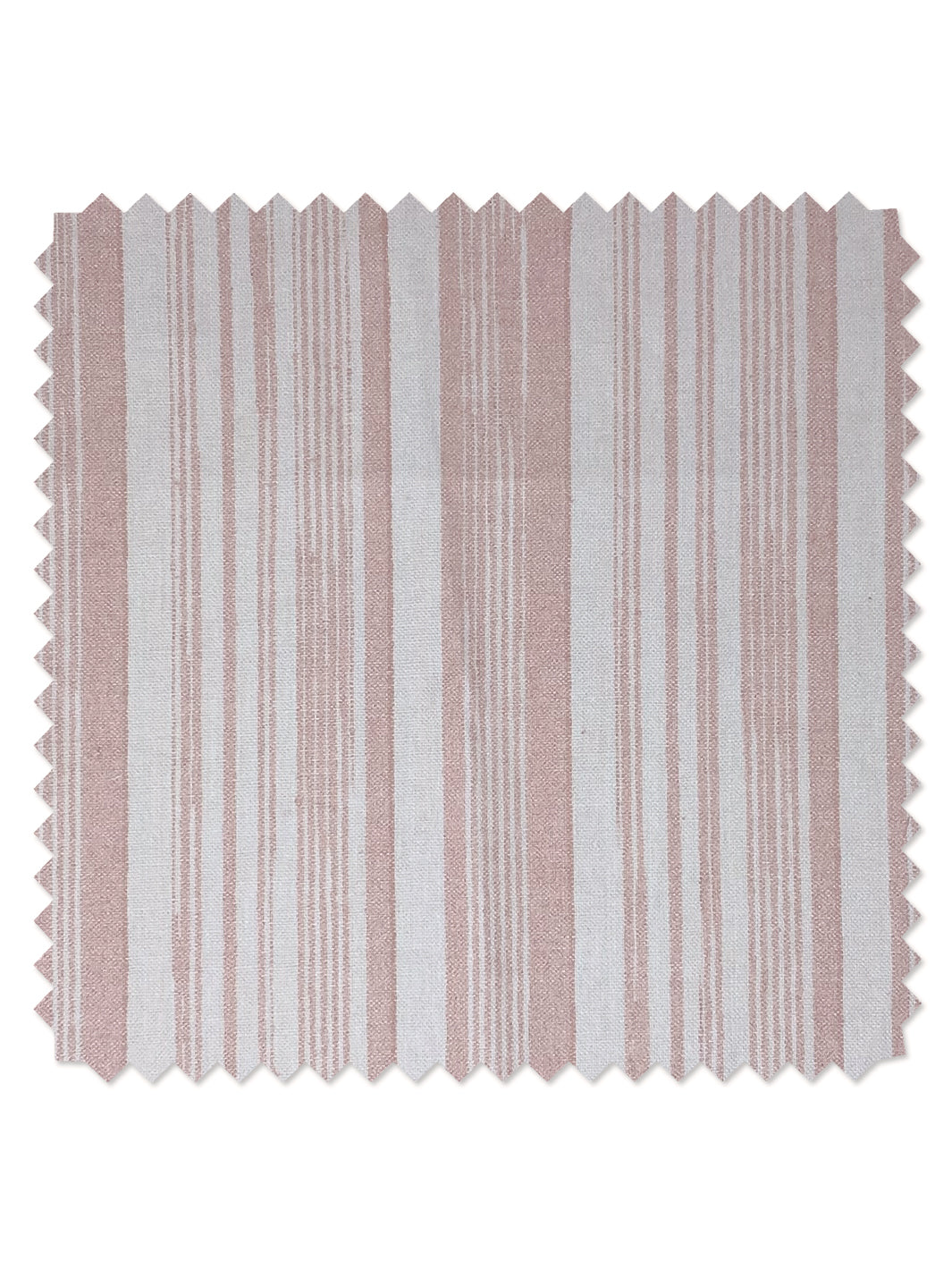 &#39;Stuart Stripe&#39; Linen Fabric - Pink
