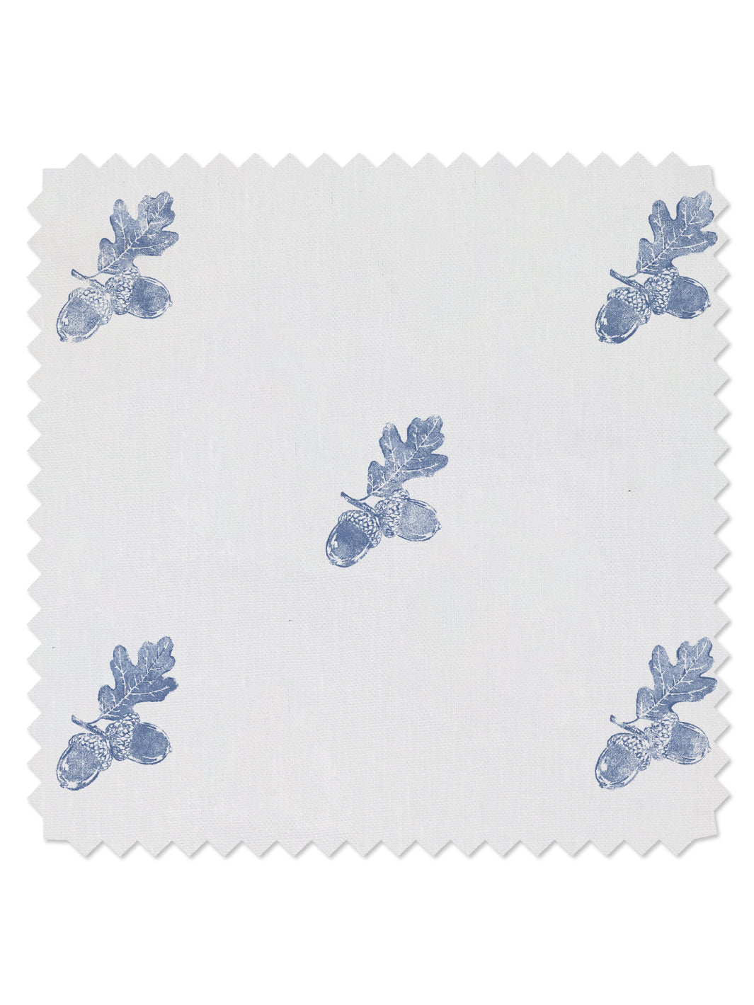 &#39;Valley Acorn&#39; Linen Fabric - Blue