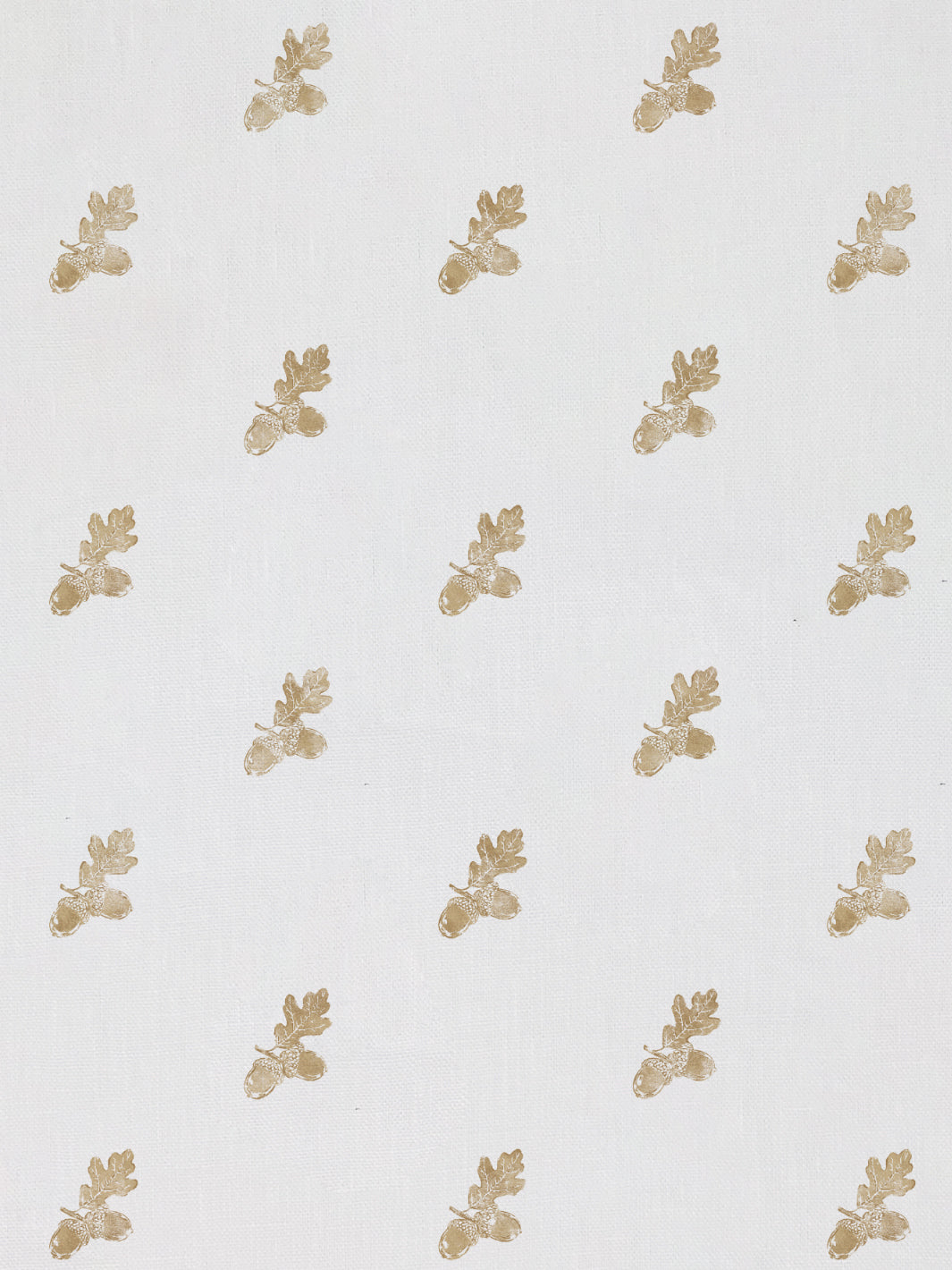 &#39;Valley Acorn&#39; Linen Fabric - Gold