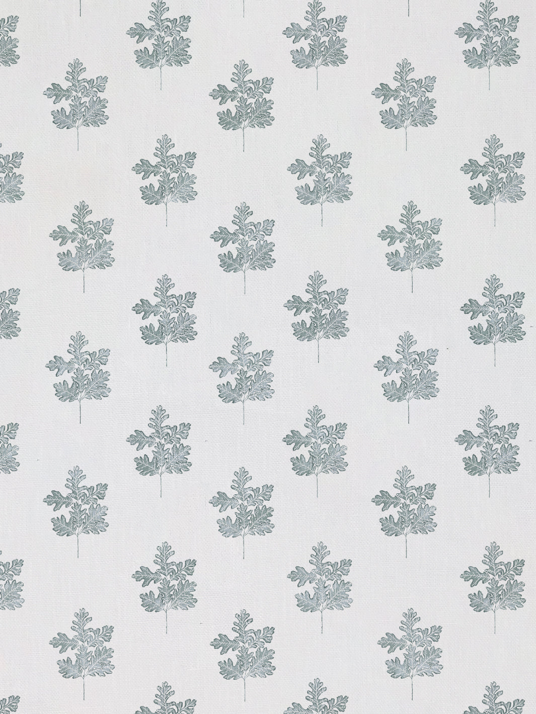 &#39;Valley Oak Leaf&#39; Linen Fabric - Sage