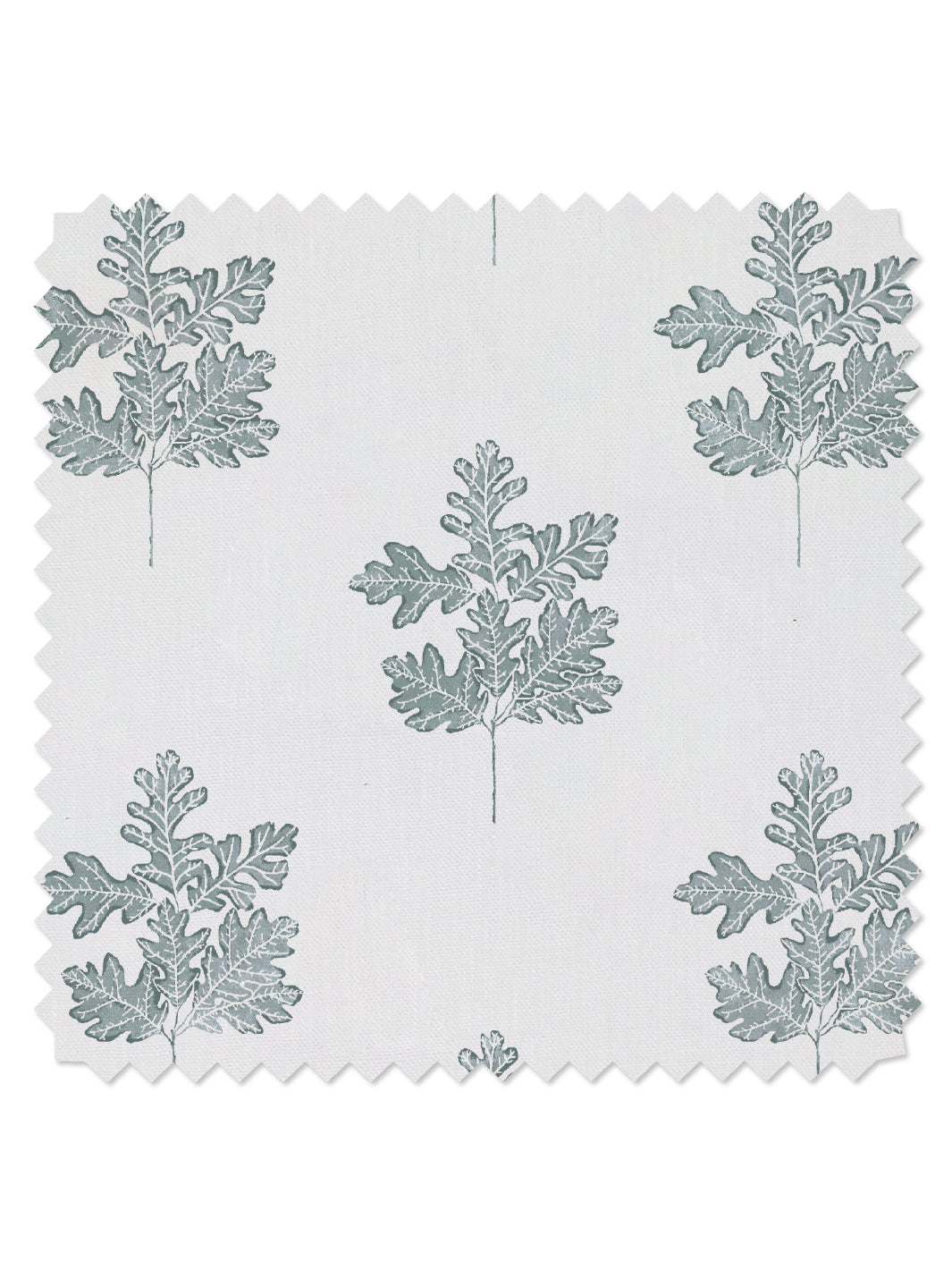 &#39;Valley Oak Leaf&#39; Linen Fabric - Sage