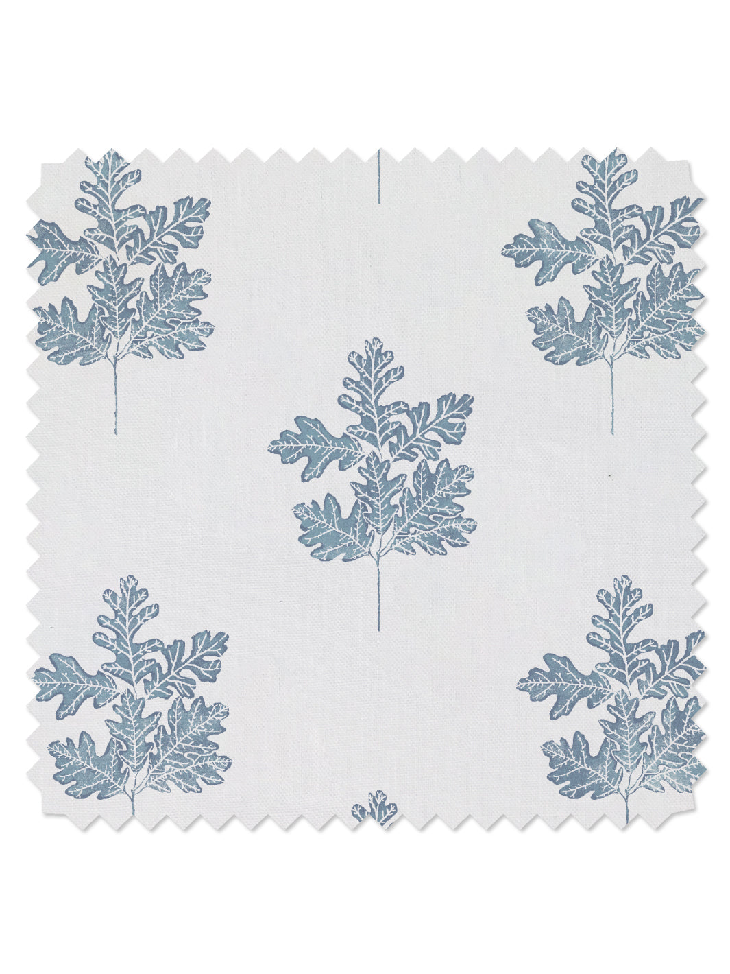&#39;Valley Oak Leaf&#39; Linen Fabric - Seafoam