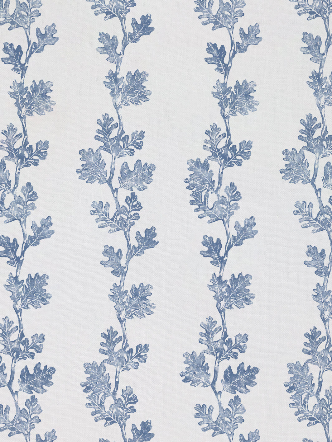 &#39;Valley Oak Stripe&#39; Linen Fabric - Blue