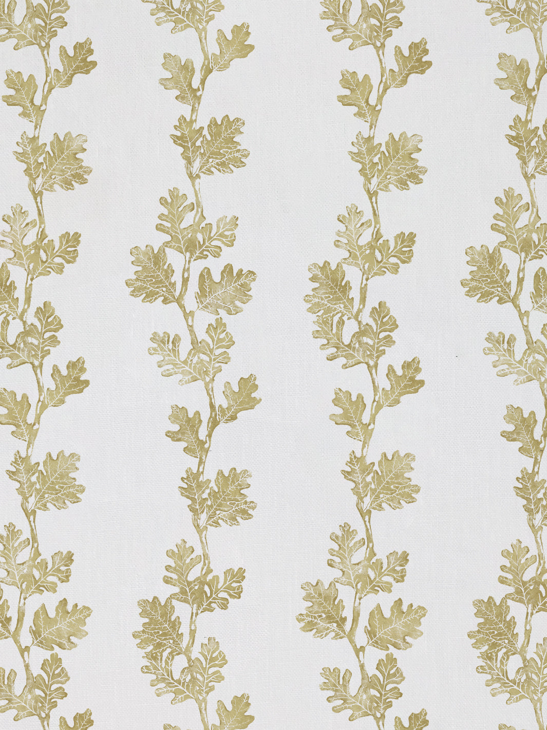&#39;Valley Oak Stripe&#39; Linen Fabric - Gold