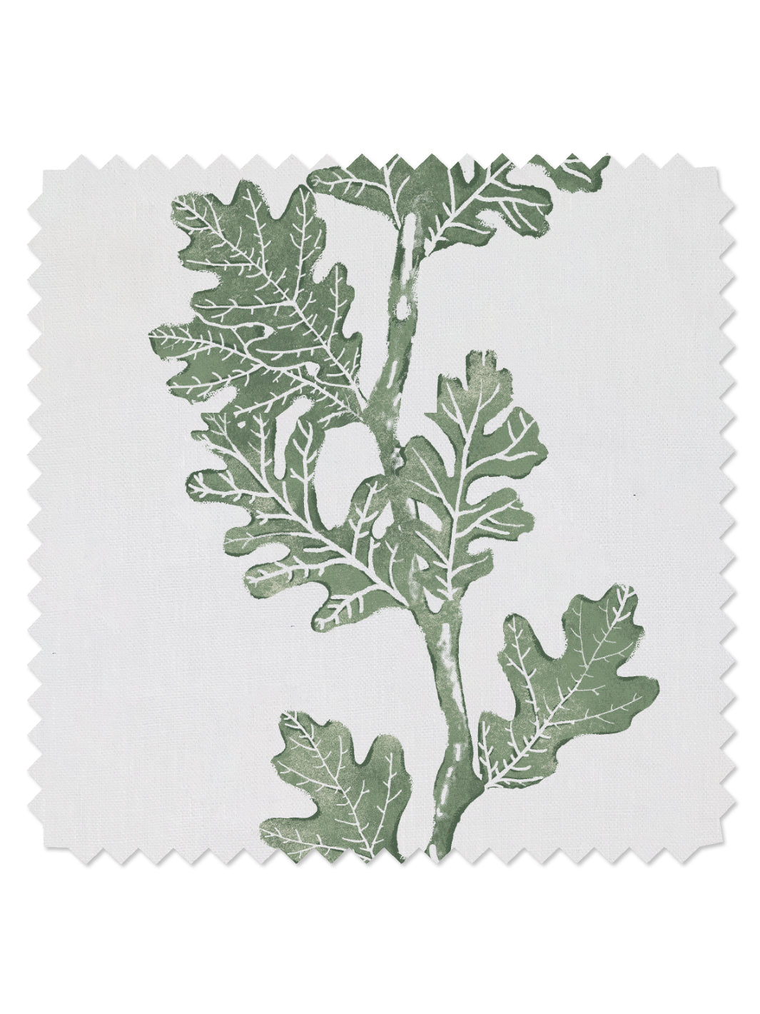 &#39;Valley Oak Stripe&#39; Linen Fabric - Green