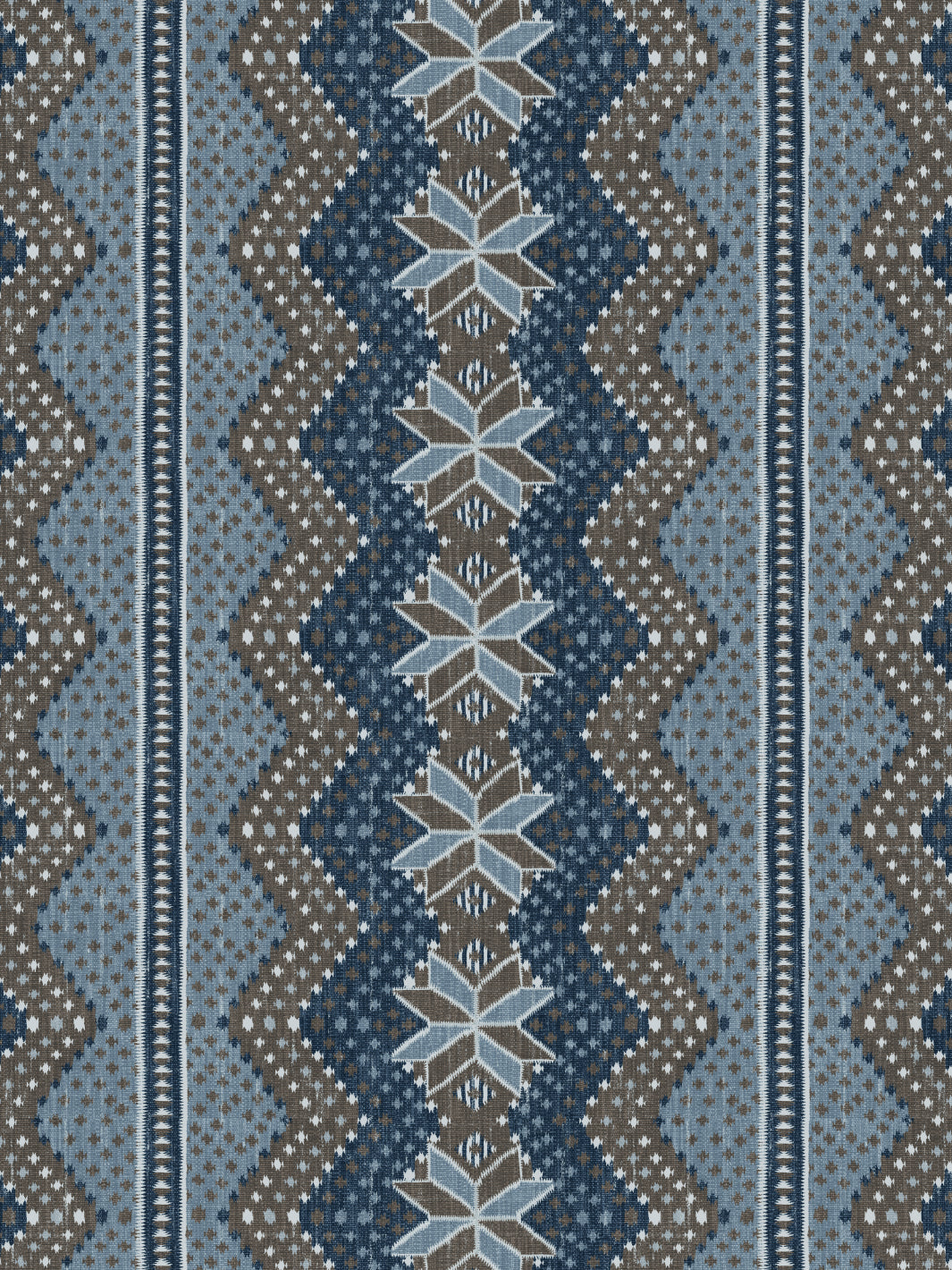 'Northstar Blanket' Wallpaper by Nathan Turner - Blue Brown