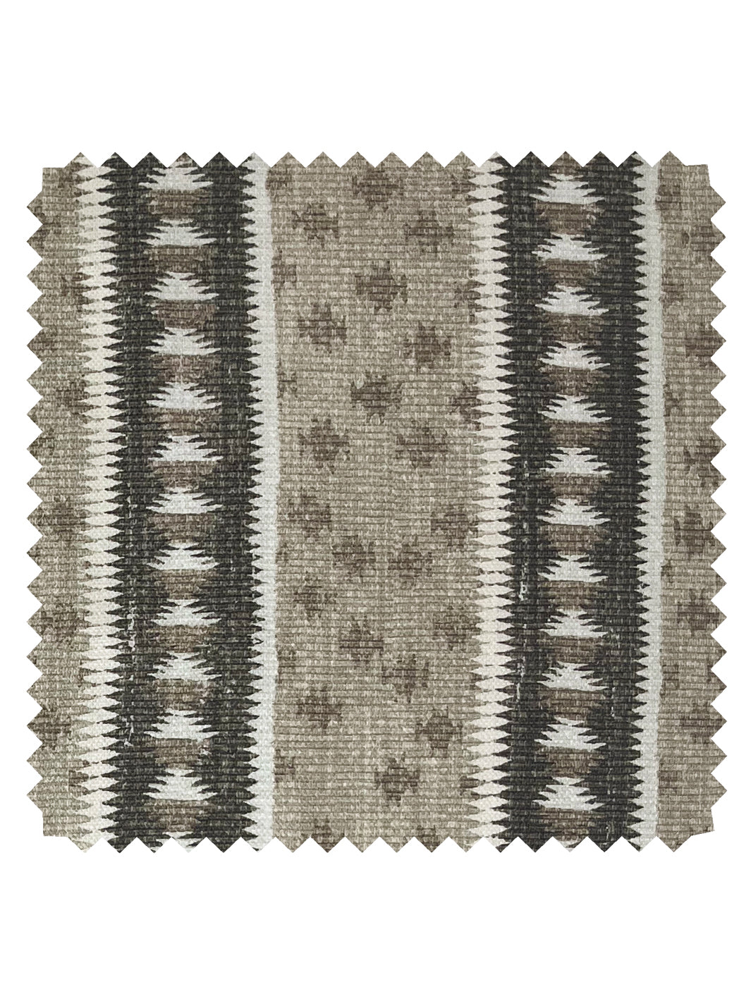 &#39;Northstar Stripe&#39; Linen Fabric - Brown
