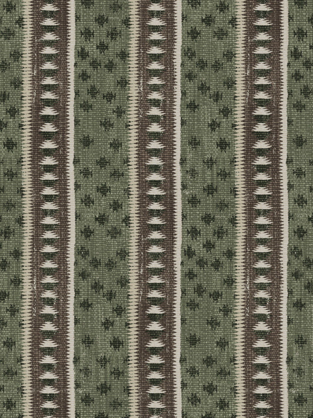 'Northstar Stripe' Wallpaper by Nathan Turner - Moss Green