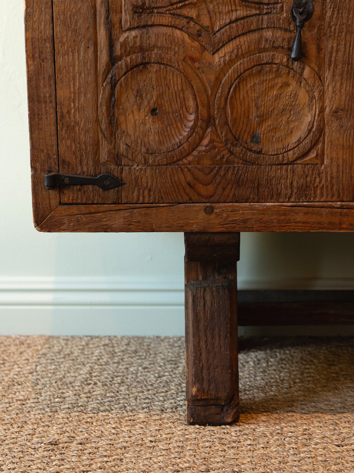 Vintage French Brutalist Credenza
