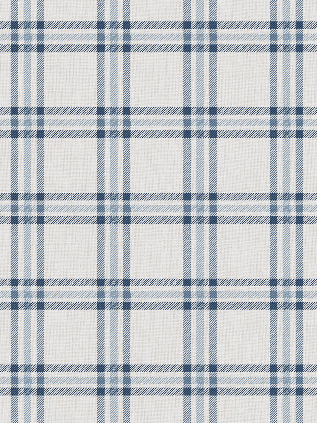 'Rogers Plaid' Wallpaper by Nathan Turner - Blue