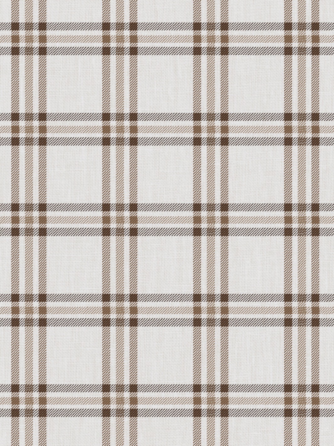 &#39;Rogers Plaid&#39; Wallpaper by Nathan Turner - Brown