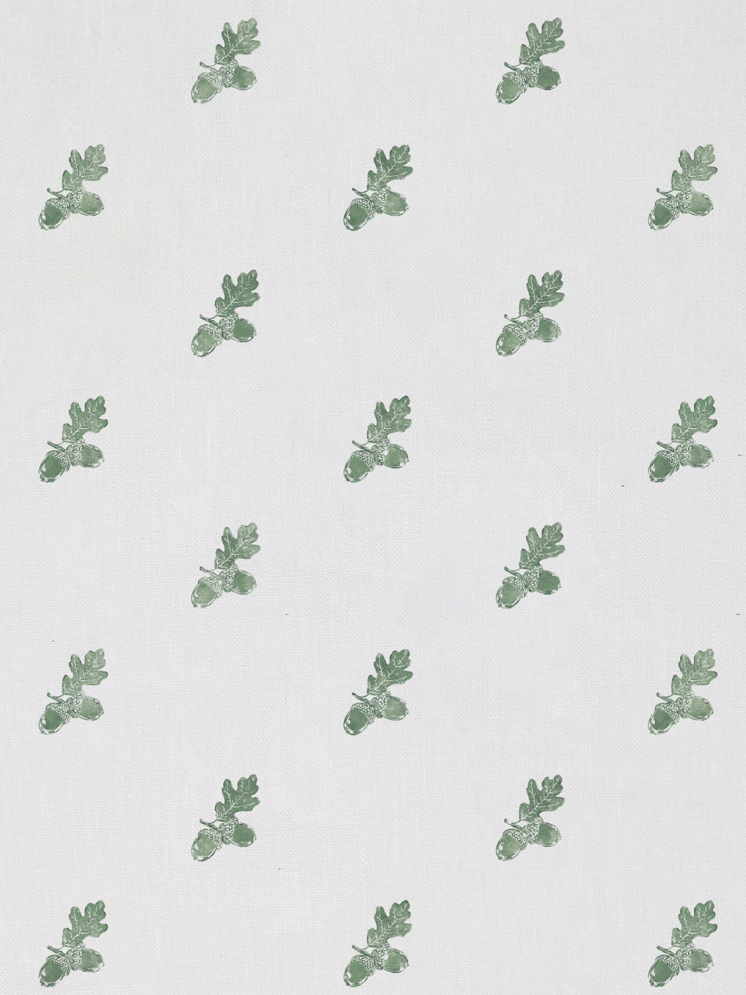 &#39;Valley Acorn&#39; Linen Fabric - Green
