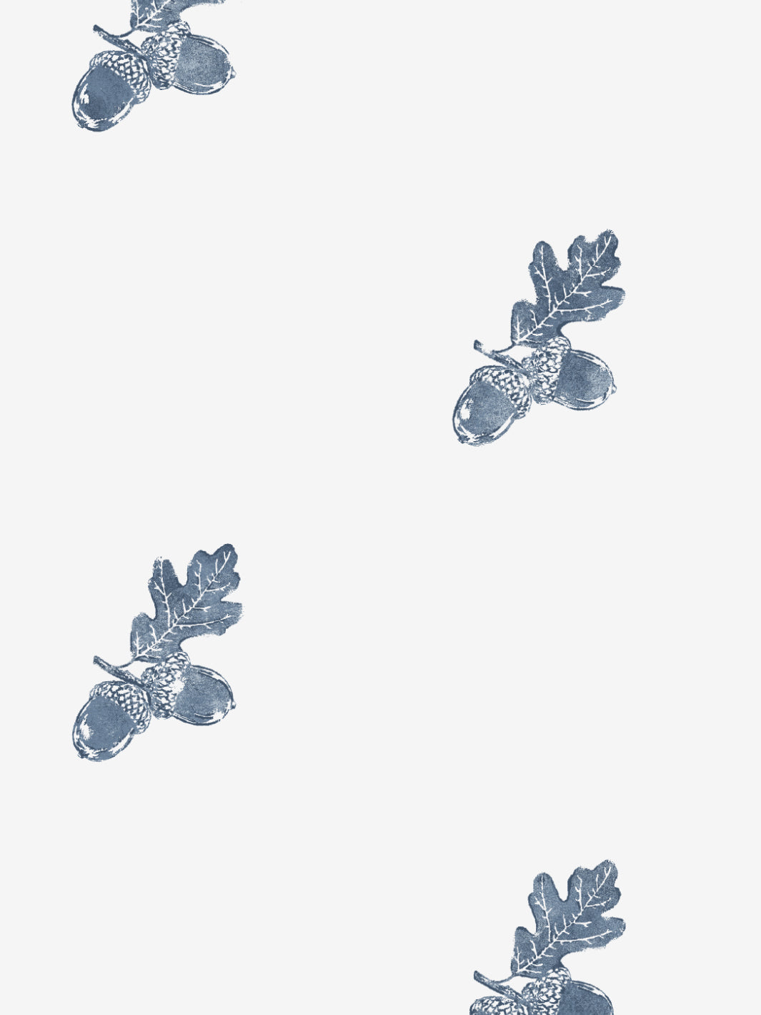 &#39;Valley Acorn&#39; Wallpaper - Darker Blue