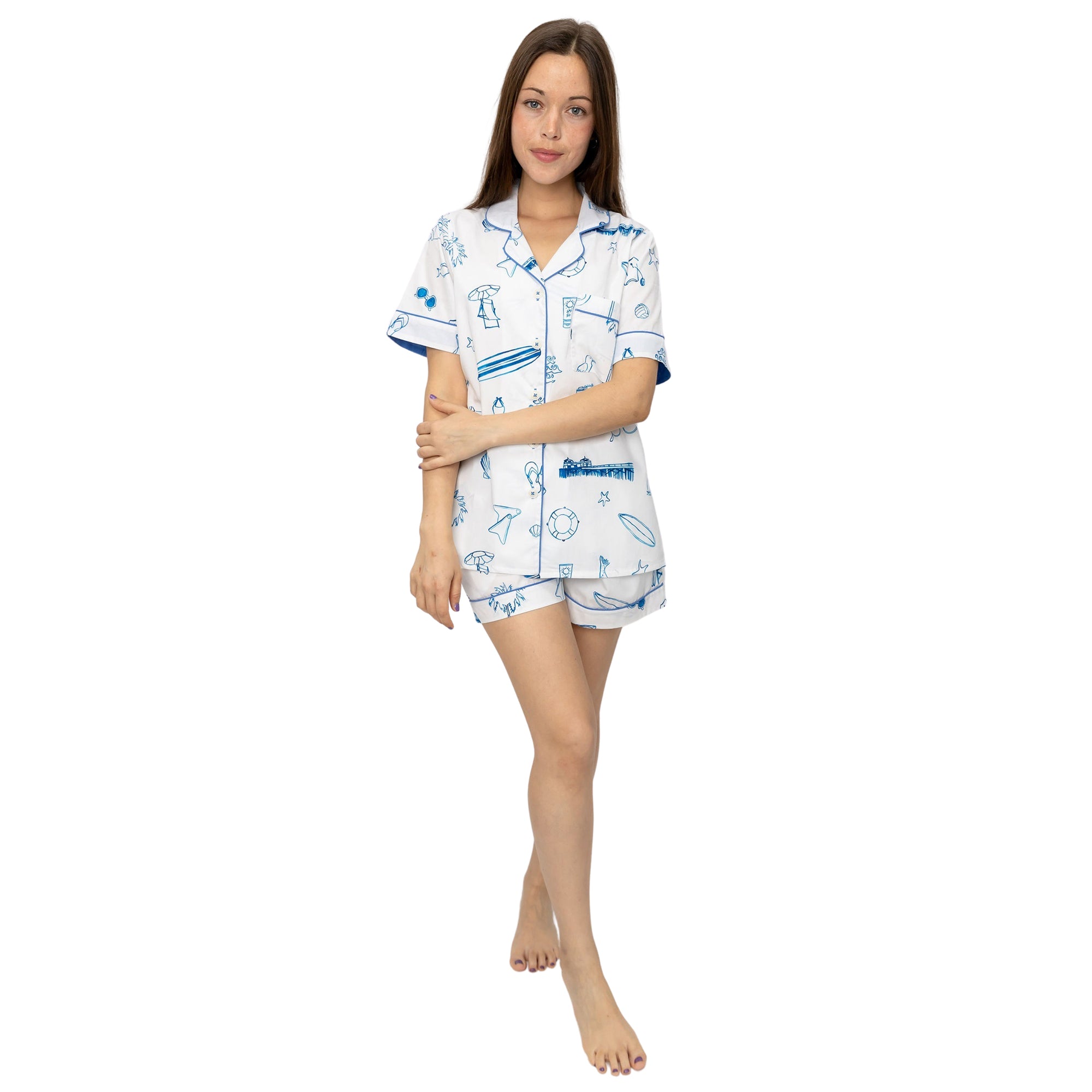 Women&#39;s California Malibu Short PJ Set